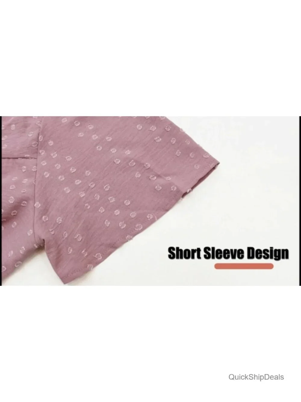 Women Crewneck Short Sleeve Blouse Lace Hem Boho Flowy Chiffon Top Casual